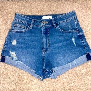 H&M high waisted Jean Shorts.  Size 6